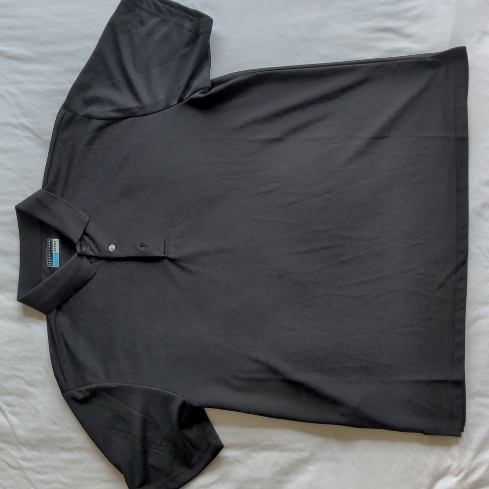 PGA Tour Airflux short sleeve polo shirt wicking Black Size: Men's XL
